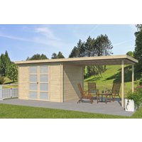 Gerätehaus Modell Umea 7,38 m² + 300 cm Anbau| Rabatt: 26%