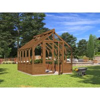 Lähe Premium Gewächshaus Modell Greenline Nr. 7 /| Rabatt: 26%|4x3m