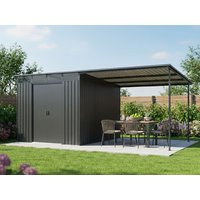 Metall Gerätehaus Modell Lübeck 12,36 m²| Rabatt: 26%|4x3m