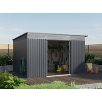 Metall Gerätehaus Modell Rheinfeld 10,20 m²| Rabatt: 27%|3x3m