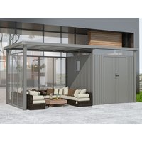 Metall Gerätehaus Modell Style 4,45 m² Spar-Set 5| Rabatt: 34%|4x3m