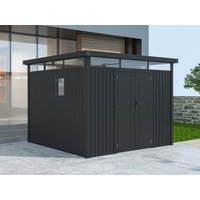 Metall Gerätehaus Modell Style 7,56 m² Anthrazit| Rabatt: 39%|3x2m