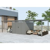 Metall Gerätehaus Modell Style 7,56 m² Spar-Set-3| Rabatt: 38%|4x2m