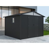 Metall Gerätehaus Modell Trend 7,56 m² Anthrazit| Rabatt: 42%|3x2m
