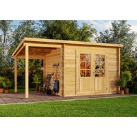 Pultdach Gartenhaus Maria mit Schleppdach