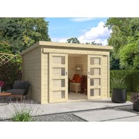 Pultdach Gartenhaus Modell Ella 28-C mit Schiebetü| Rabatt: 26%