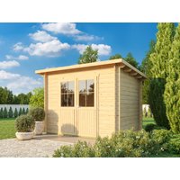 Fjordholz Pultdach Gartenhaus Modell Ezra 2D