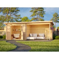 Fjordholz Pultdach Gartenhaus Modell Ezra 2J| Rabatt: 26%|6x4m