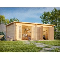 Fjordholz Pultdach Gartenhaus Modell Ezra 2P