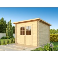 Fjordholz Pultdach Gartenhaus Modell Ezra 3D