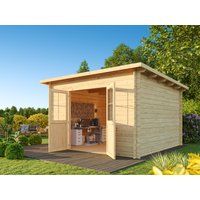 Fjordholz Pultdach Gartenhaus Modell Ezra 5D