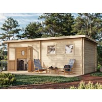 Fjordholz Pultdach Gartenhaus Modell Ezra 6D