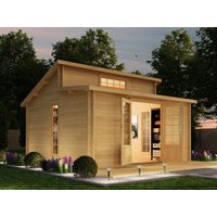 Fjordholz Pultdach Gartenhaus Modell Lausitz