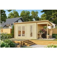 Fjordholz Pultdach Gartenhaus Modell Mali 28 A, Na