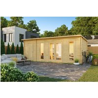 Fjordholz Pultdach Gartenhaus Modell Mali 28 B, Na