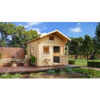 Fjordholz Satteldach Gartenhaus Modell Sönke 70 A| Rabatt: 26%|4x3m