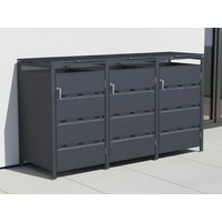 StarLine 3er Mülltonnenbox Modell Stabilo 240 l| Rabatt: 26%|2x1m