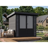 WPC Gartenhaus 2x2 mit Pultdach – Modell Style DeL| Rabatt: 26%