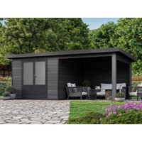 WPC Gartenhaus mit Terrasse Modell Style DeLuxe| Rabatt: 26%