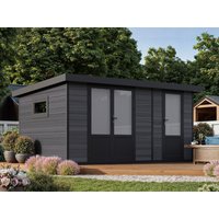 WPC Gartenhaus Modell Style DeLuxe 2-Raum 12,24 m²| Rabatt: 29%|4x3m
