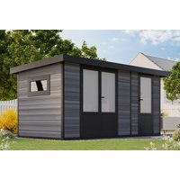 WPC Gartenhaus Modell Style DeLuxe 2-Raum 8,0 m²| Rabatt: 26%|4x2m