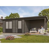 WPC Gartenhaus Modell Style DeLuxe 2-Raum mit Loun| Rabatt: 26%|6x3m