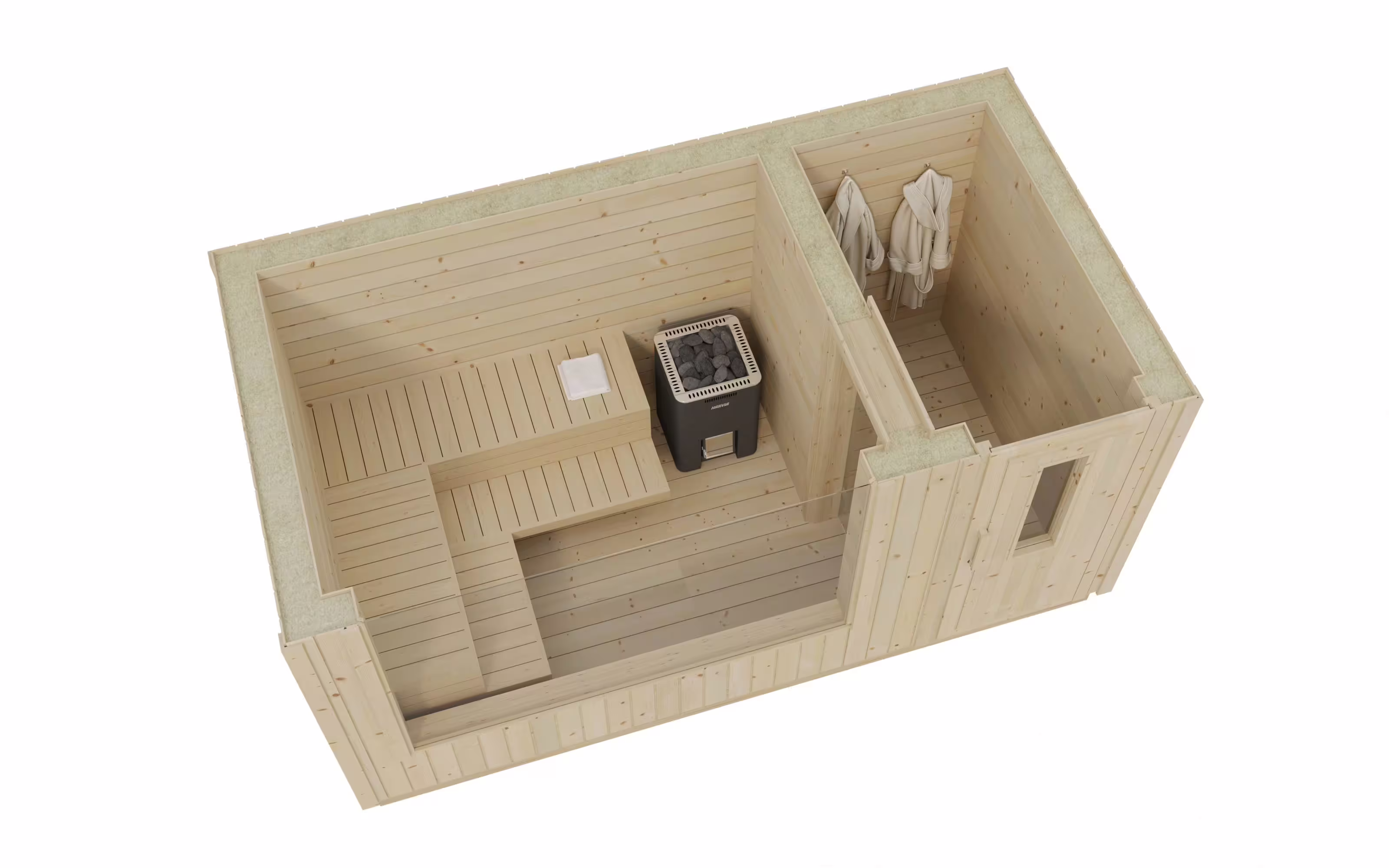 Fjordholz Design Saunahaus Modell Kalle L