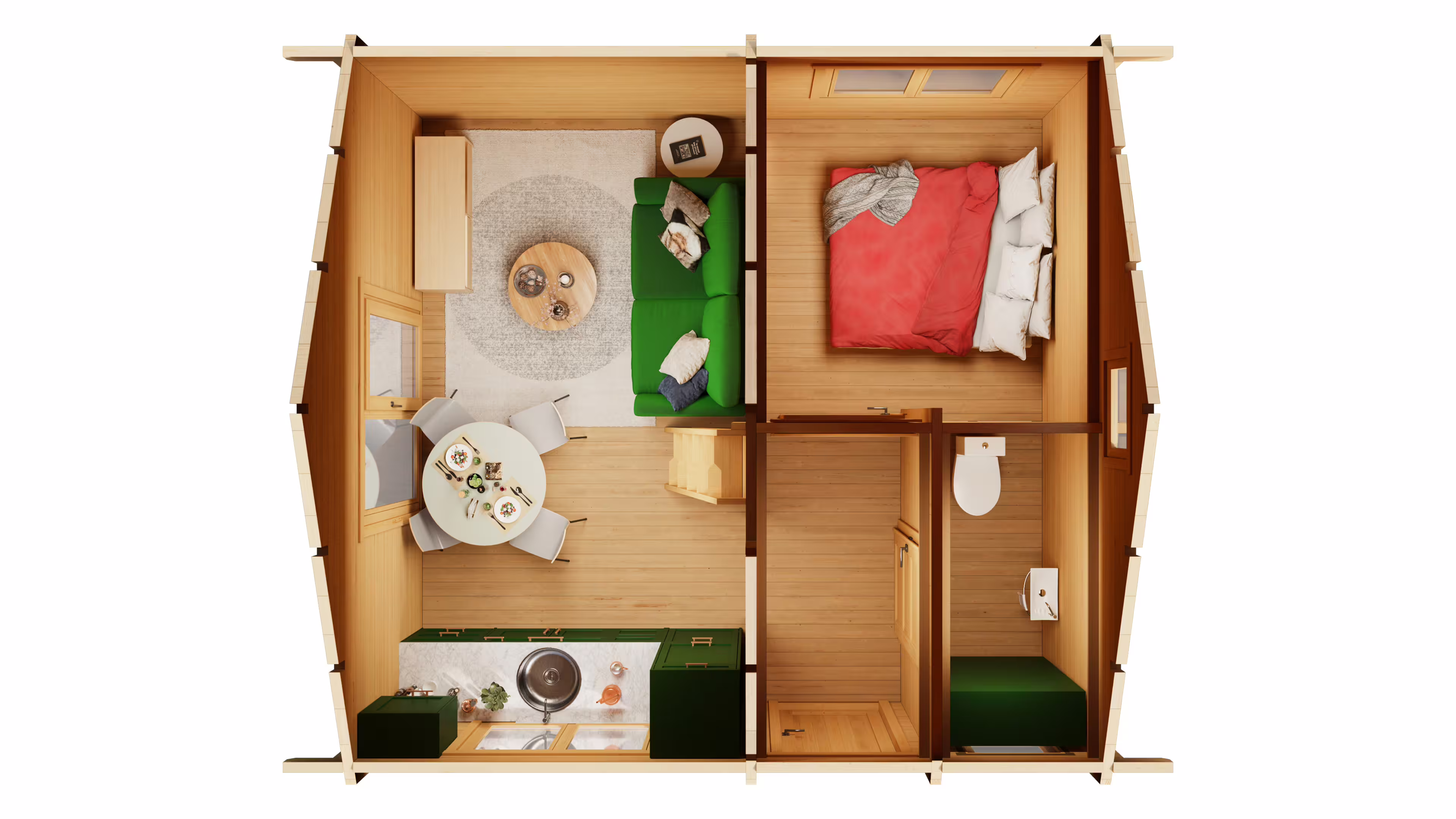 Fjordholz Freizeithaus Melanie 70| Rabatt: 26%|6x4m