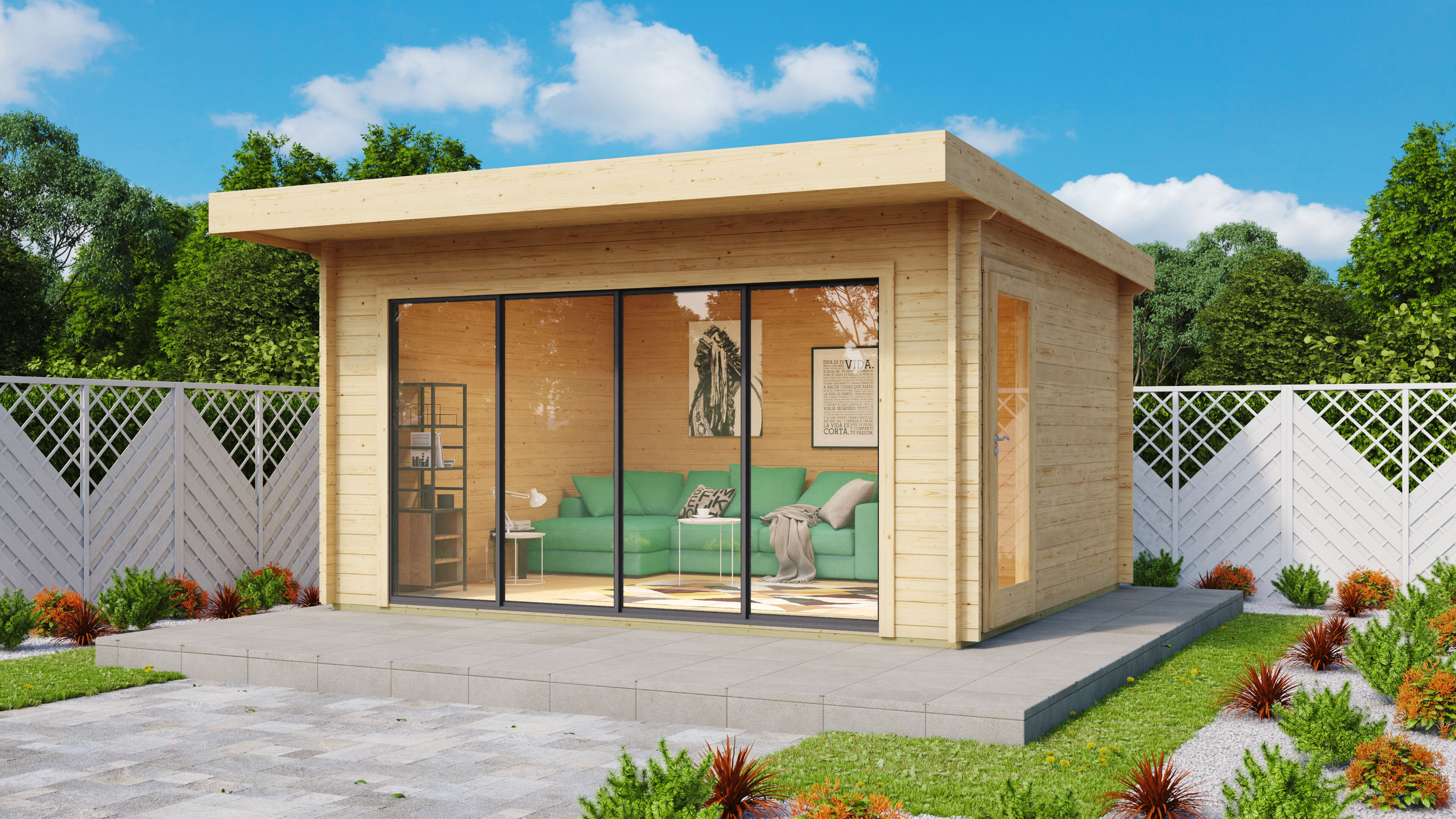 Fjordholz Gartenhaus Alu Concept 70 E