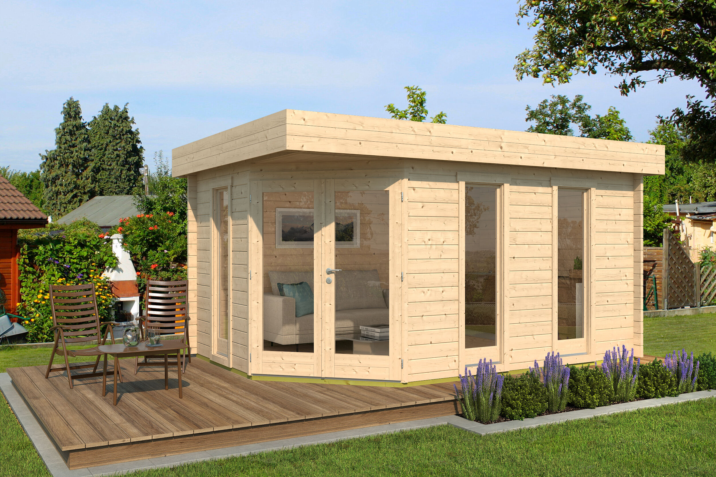 Fjordholz Gartenhaus Modell Birger 44| Rabatt: 26%|4x3m