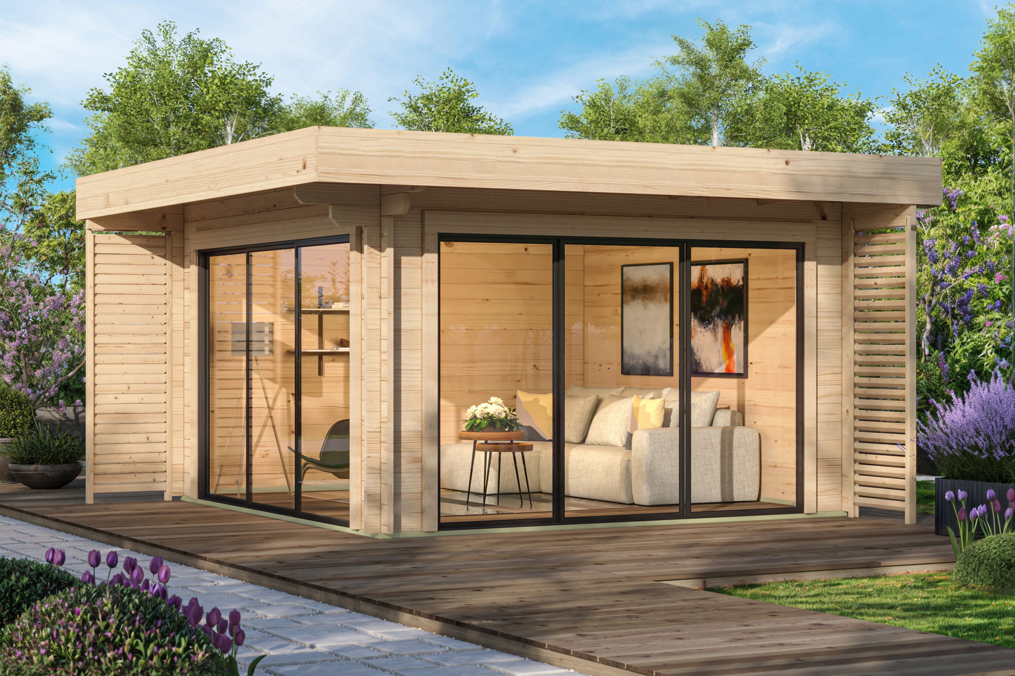 Fjordholz Gartenhaus Modell Bobby 44 Alu