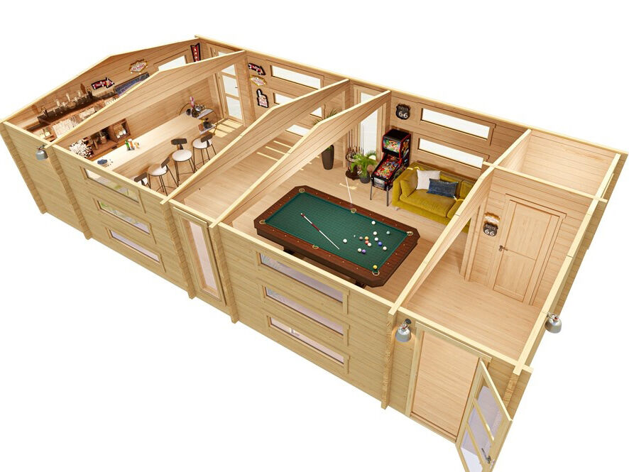 Fjordholz Gartenhaus Modell Dundee 70 A