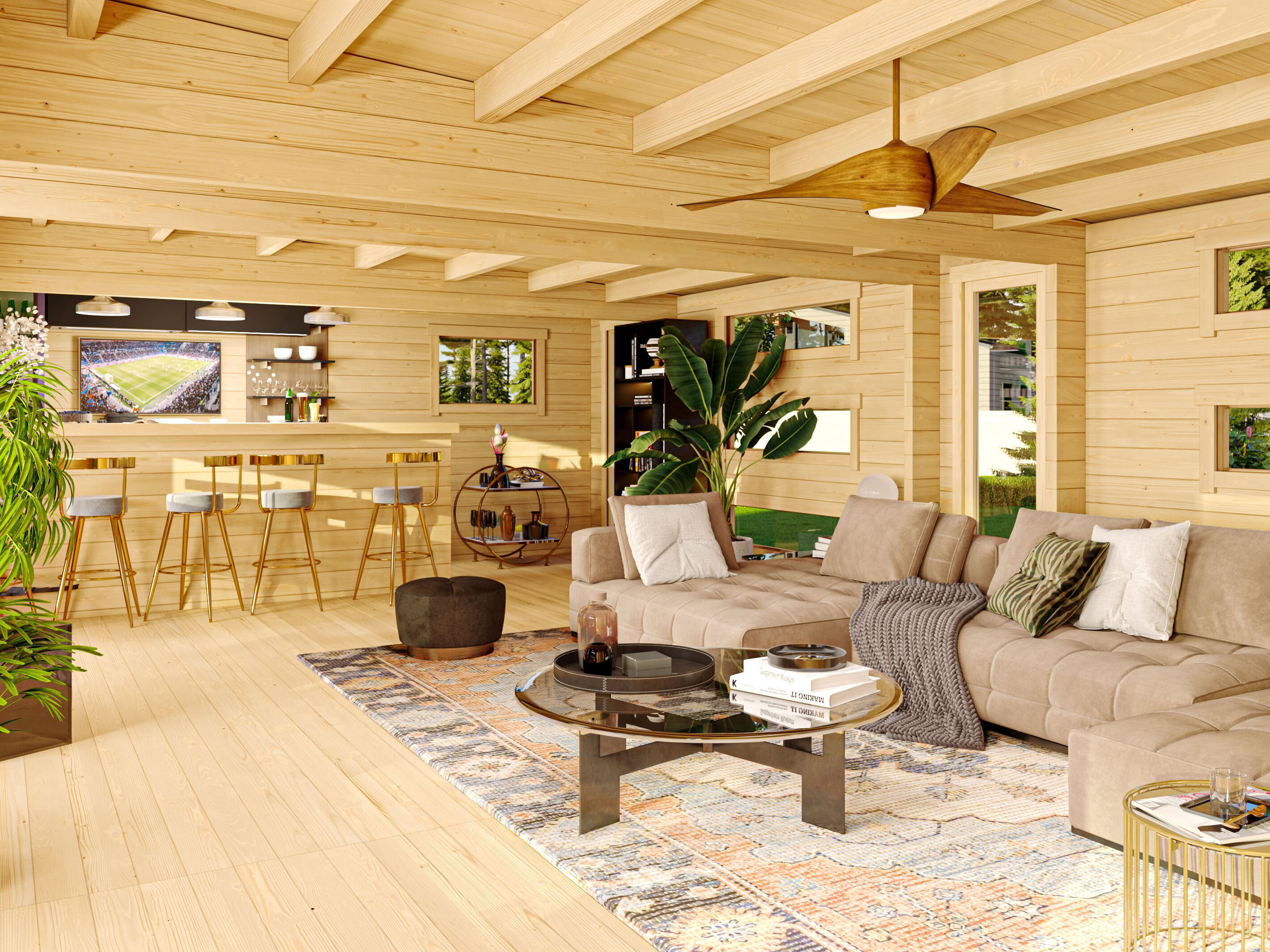 Fjordholz Gartenhaus Modell Dundee 90 B
