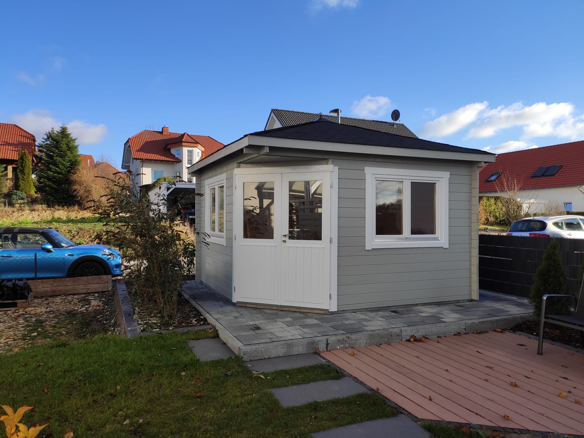 Fjordholz Gartenhaus Modell Fargo 44 A| Rabatt: 26%|3x3m