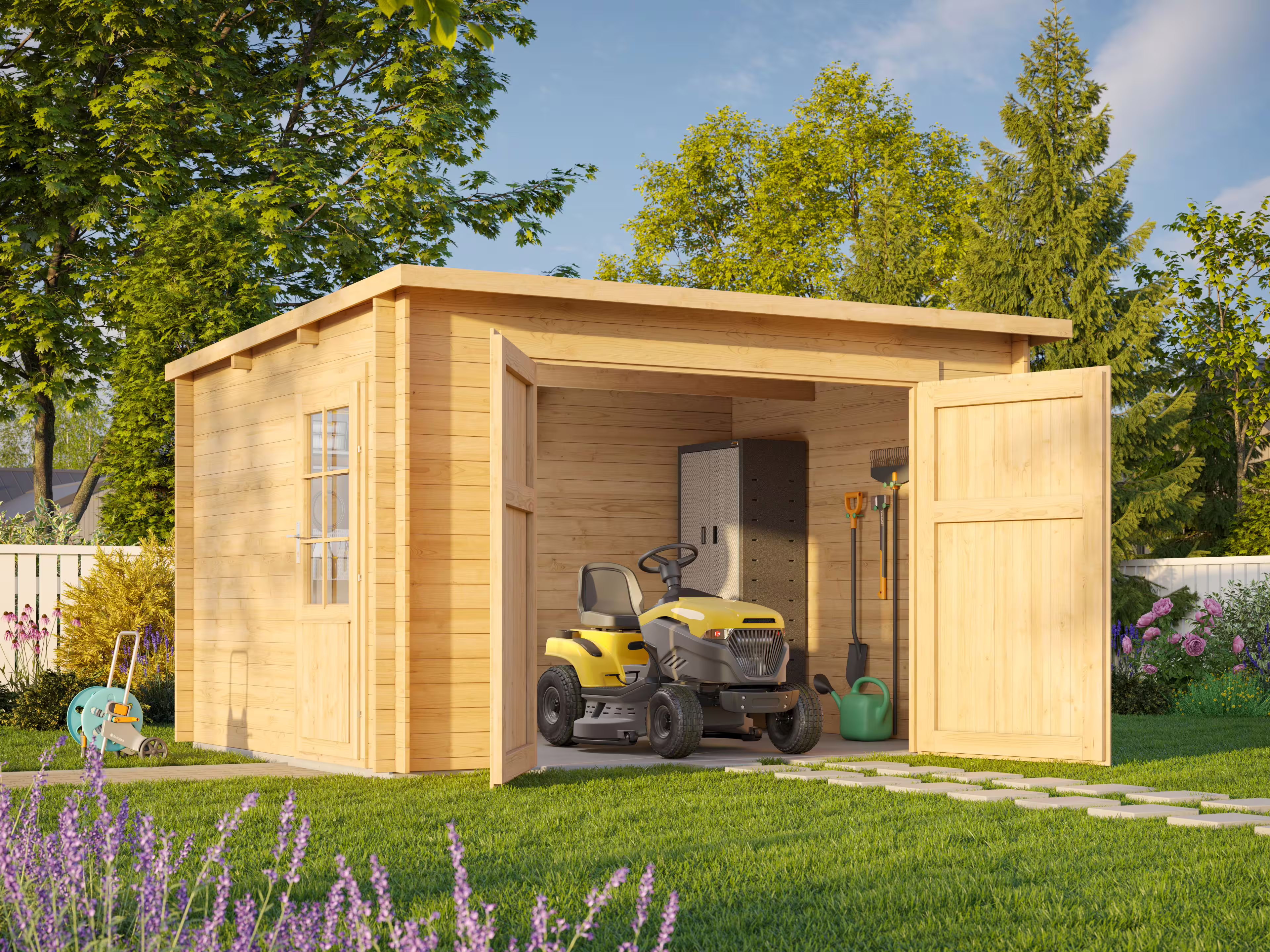 Fjordholz Gartenhaus Modell Gardenstore 28 A / nat| Rabatt: 26%