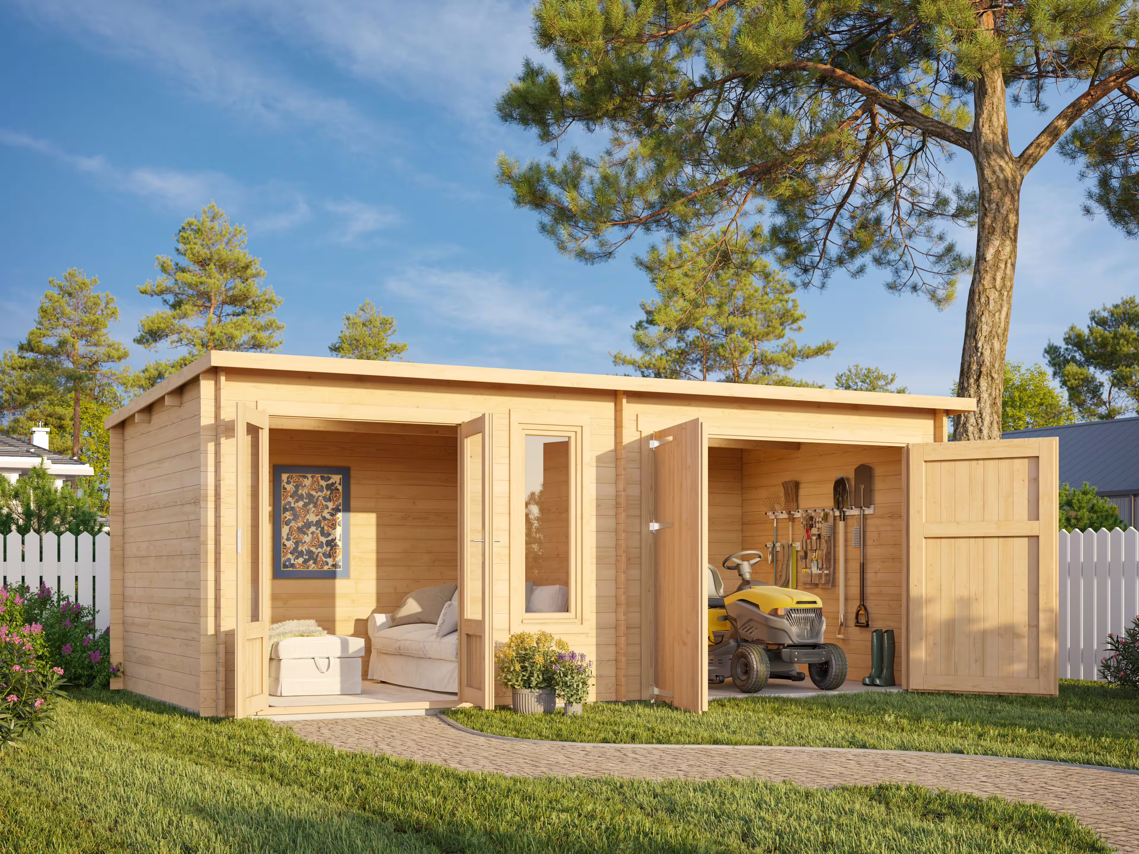 Fjordholz Gartenhaus Modell Gardenstore 28 B| Rabatt: 26%|4x3m Fjordholz Gartenhaus Modell Gardenstore 28 B| Rabatt: 26%|4x3m
