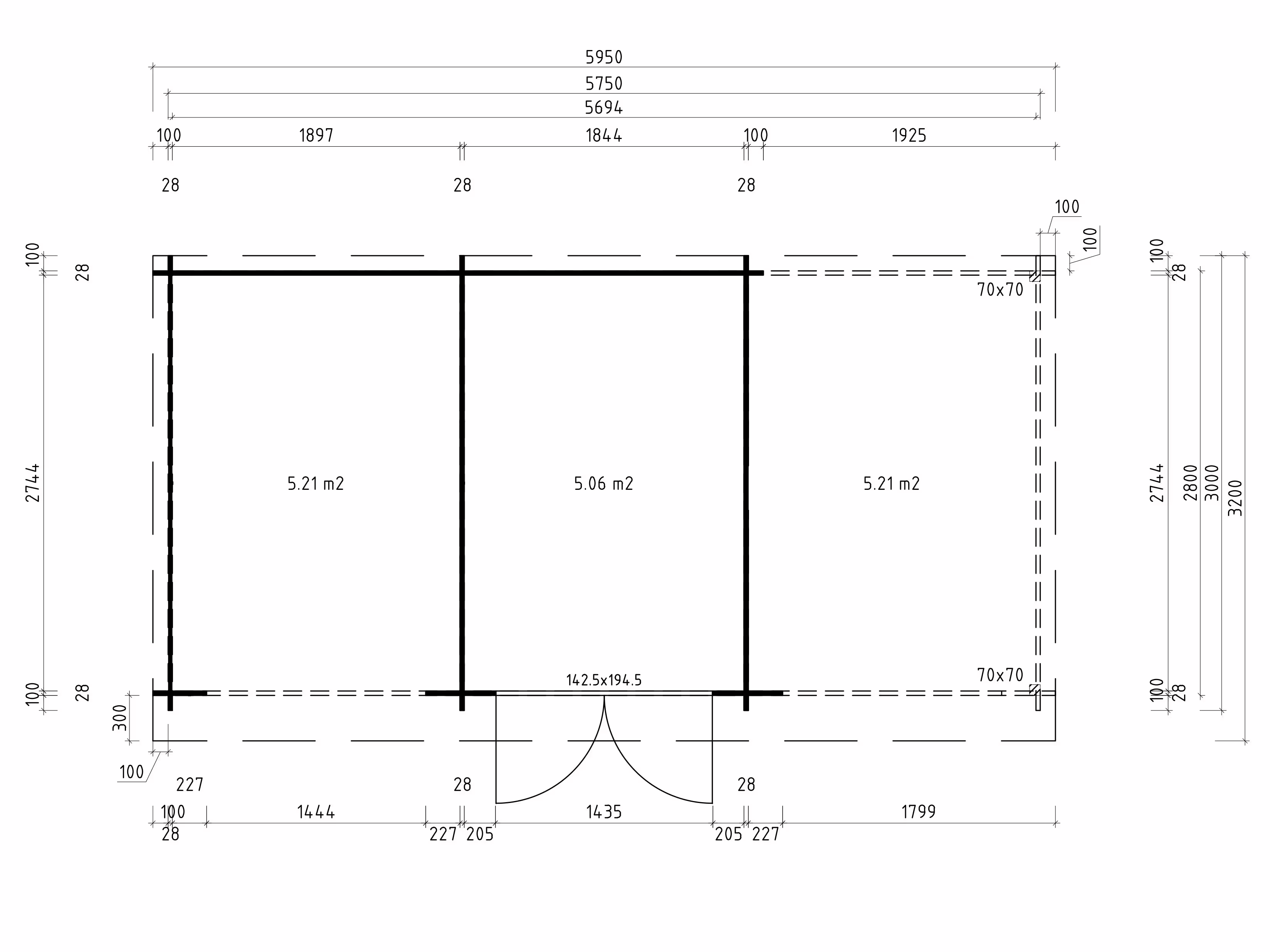 Fjordholz Gartenhaus Modell Gardenstore 28 D, Natu| Rabatt: 27%|6x3m Fjordholz Gartenhaus Modell Gardenstore 28 D, Natu| Rabatt: 27%|6x3m