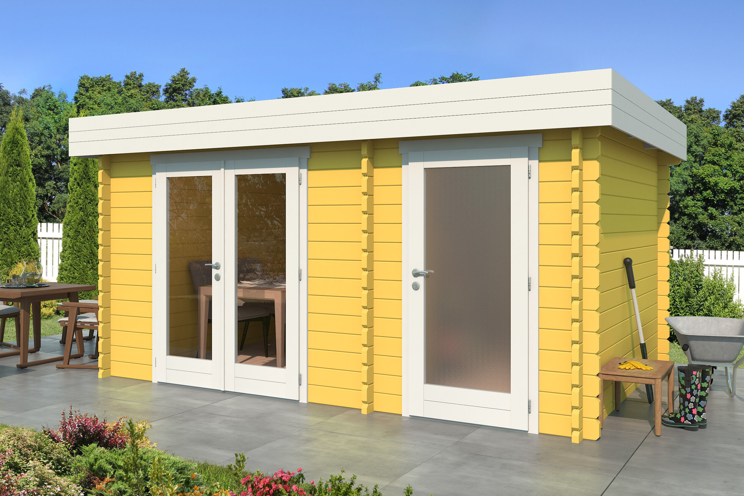 Fjordholz Gartenhaus Modell Hilla 44| Rabatt: 26%|4x3m