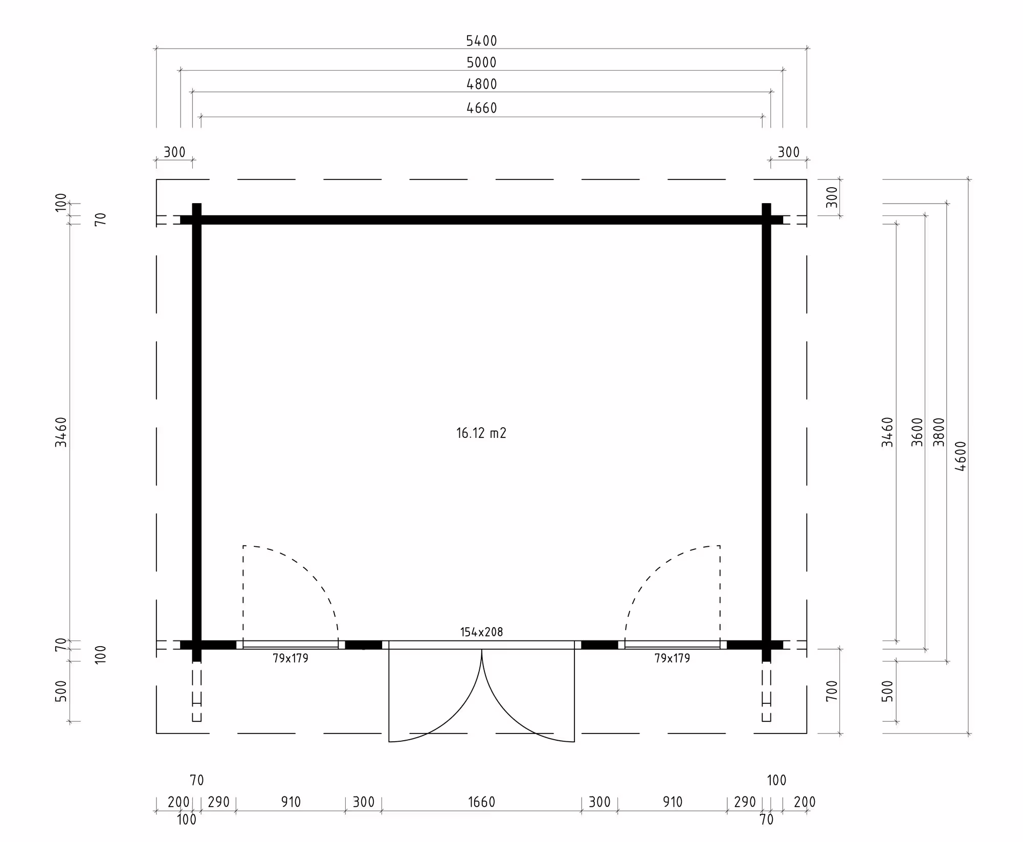Fjordholz Gartenhaus Modell Jacob 70 E| Rabatt: 26%|5x3m