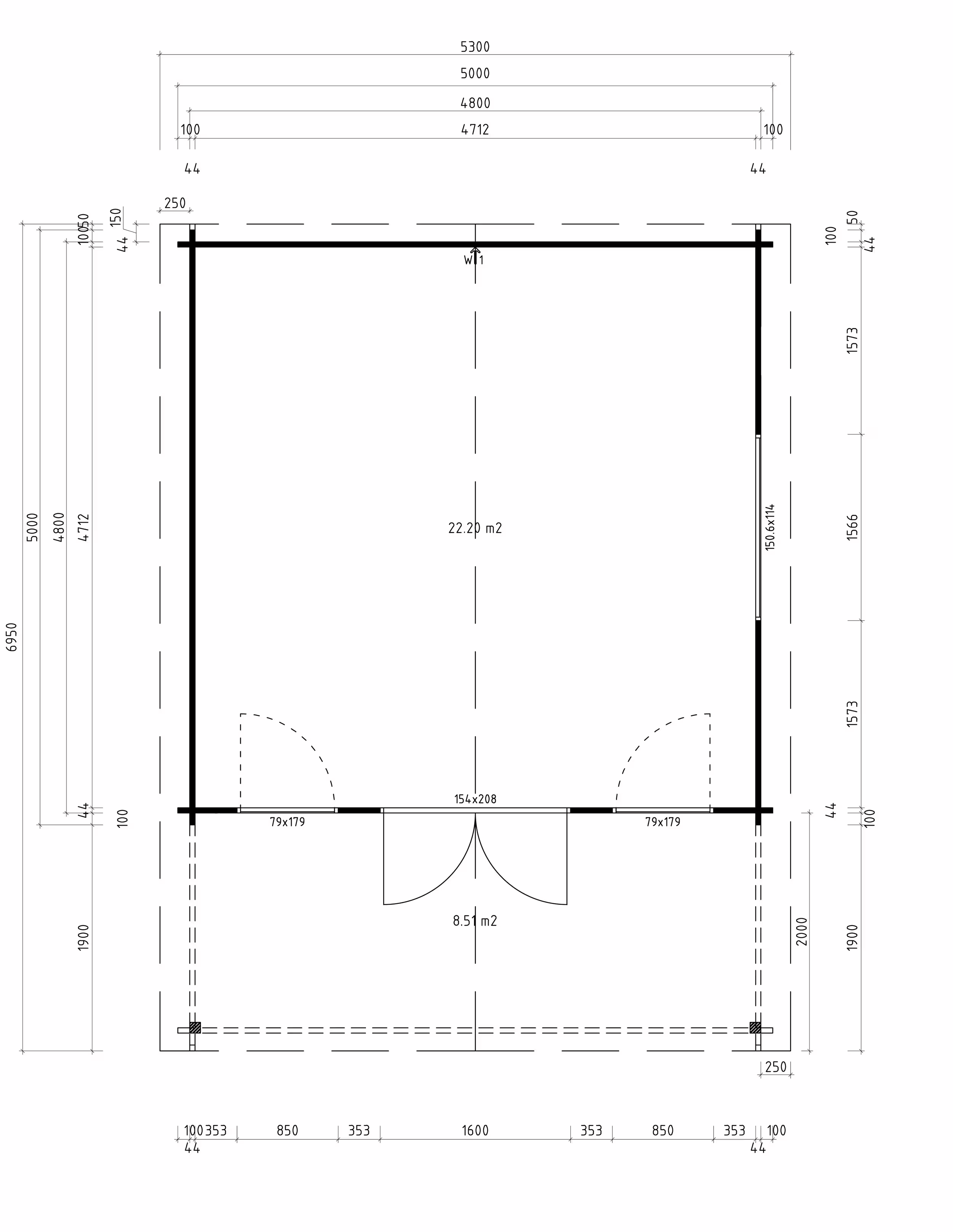 Gartenhaus Modell Julia 44 C| Rabatt: 26%|7x5m