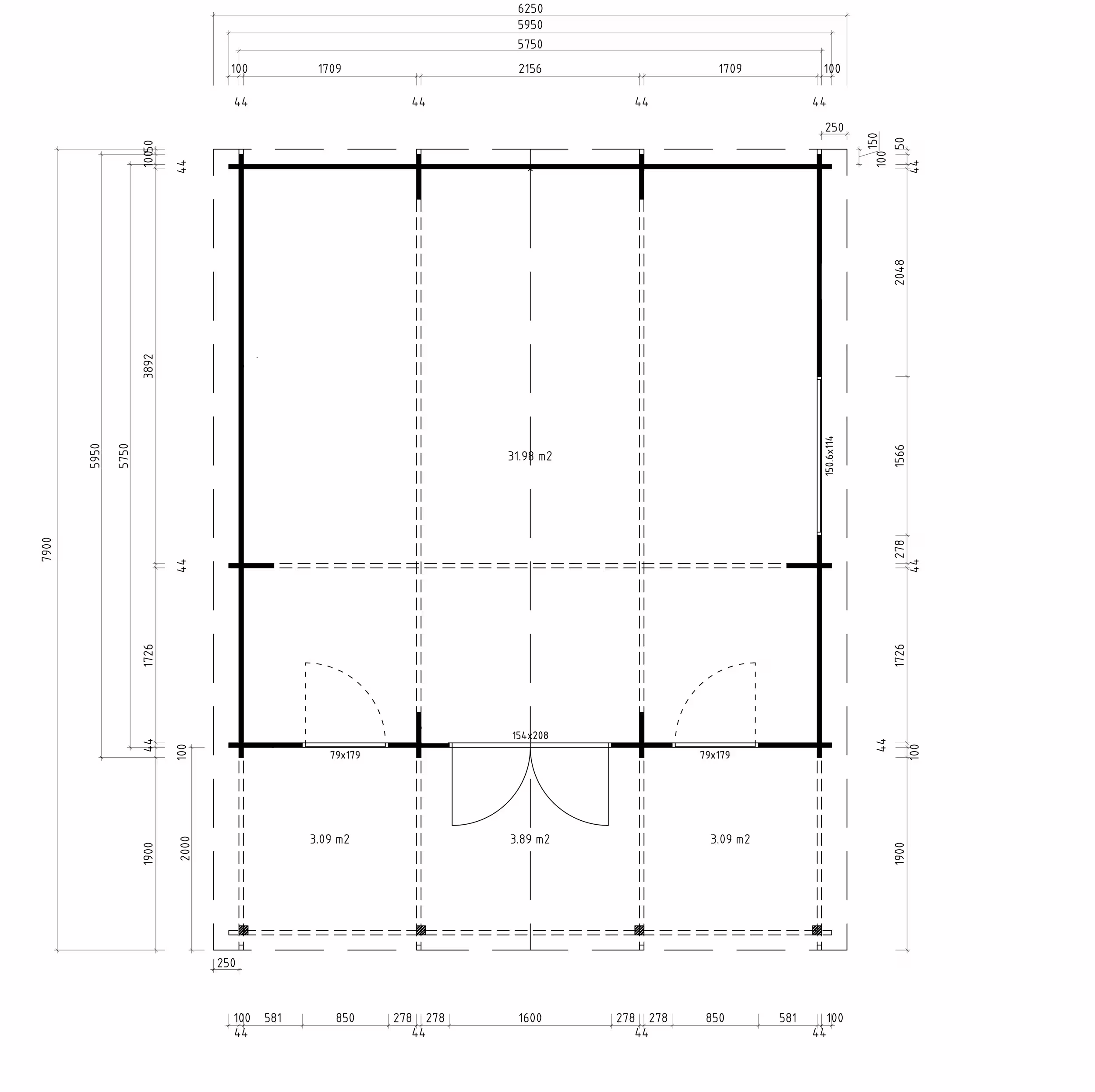 Gartenhaus Modell Julia 44 E| Rabatt: 26%|6x5m