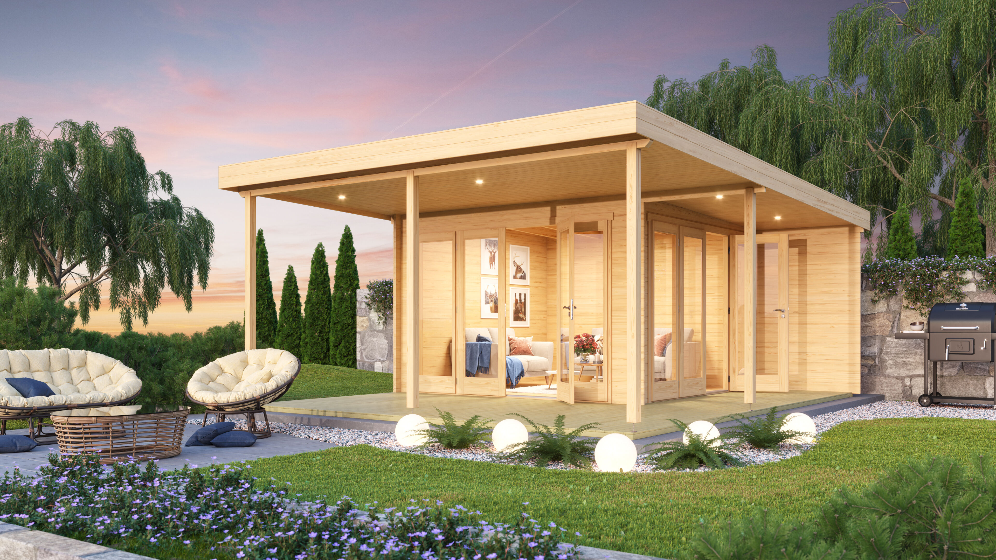 Fjordholz Gartenhaus Modell Keno 70