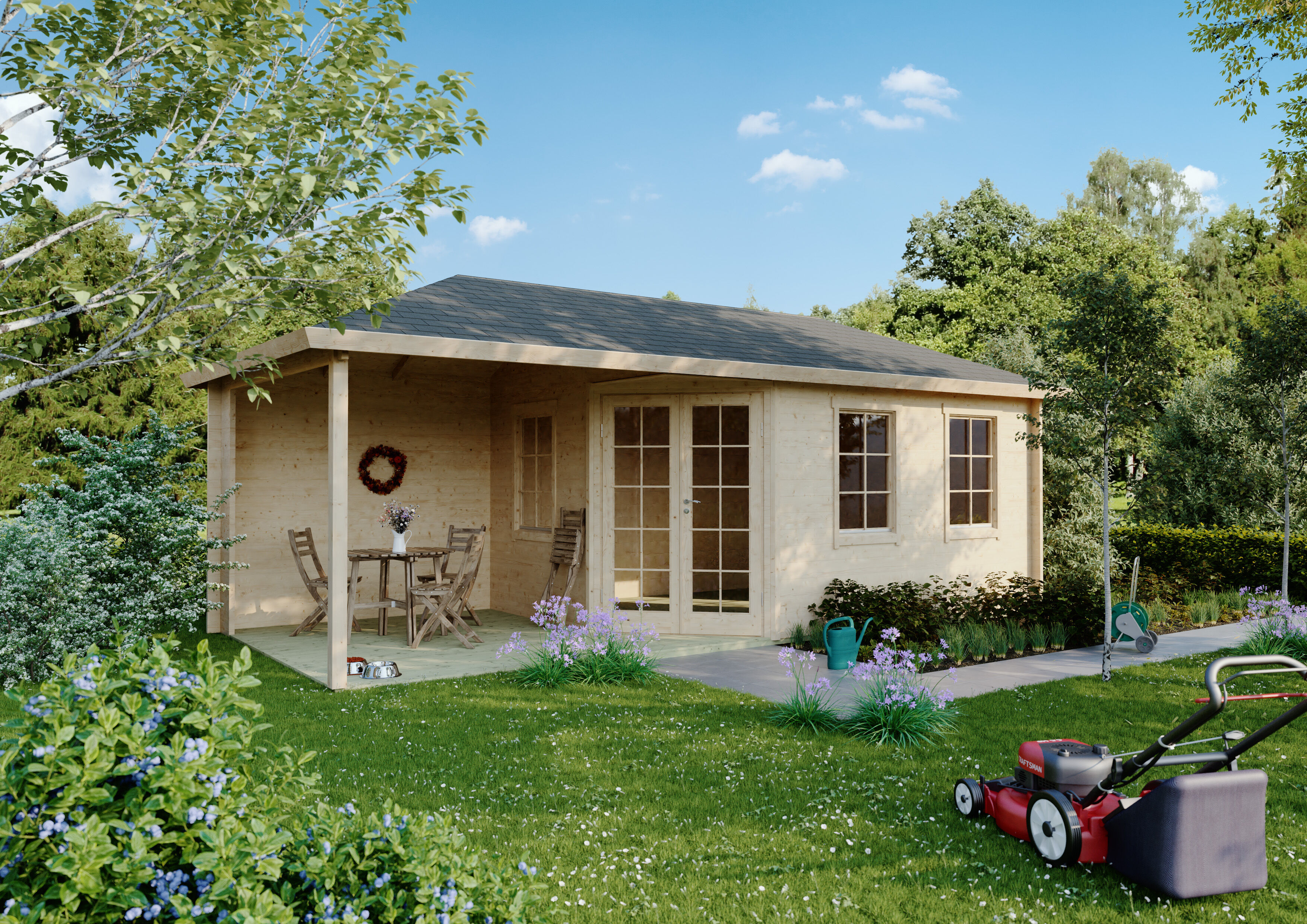 Fjordholz Gartenhaus Modell Kiano 44 C Fjordholz Gartenhaus Modell Kiano 44 C