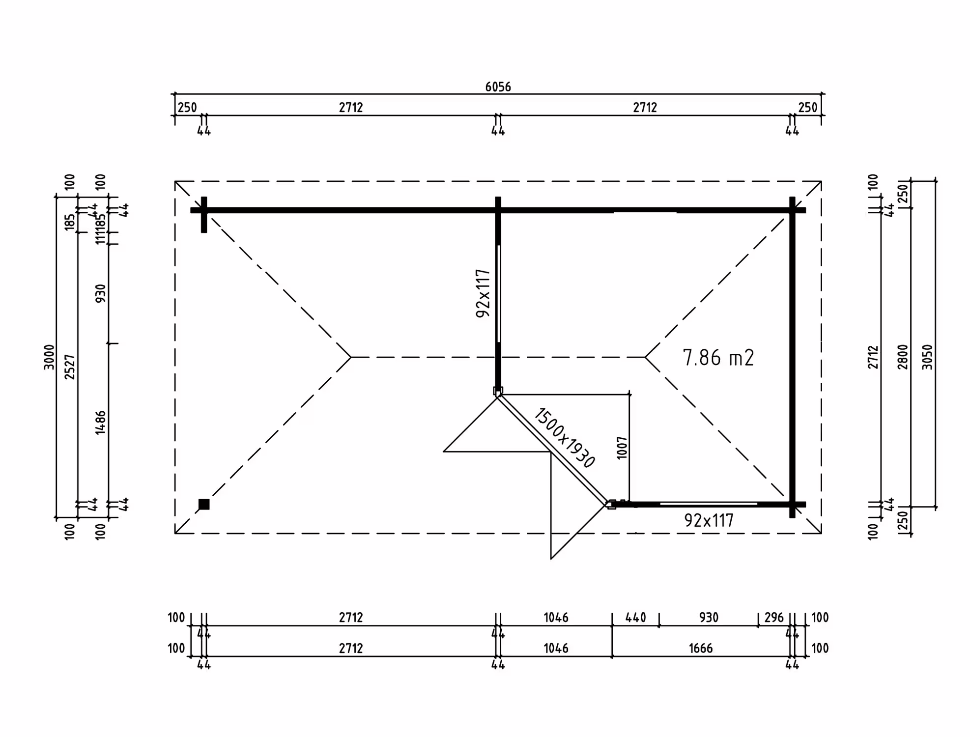 Fjordholz Gartenhaus Modell Lenja 70| Rabatt: 26%|6x3m