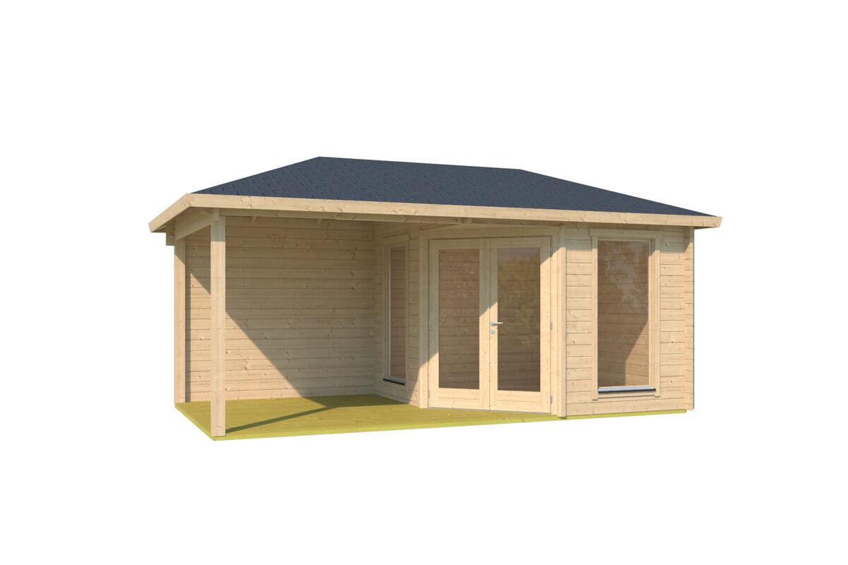 Fjordholz Gartenhaus Modell Lisa 44 D Modern