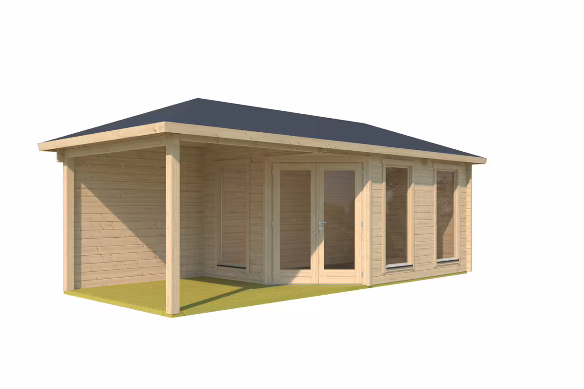 Fjordholz Gartenhaus Modell Lisa 44 F Modern| Rabatt: 26%|6x4m