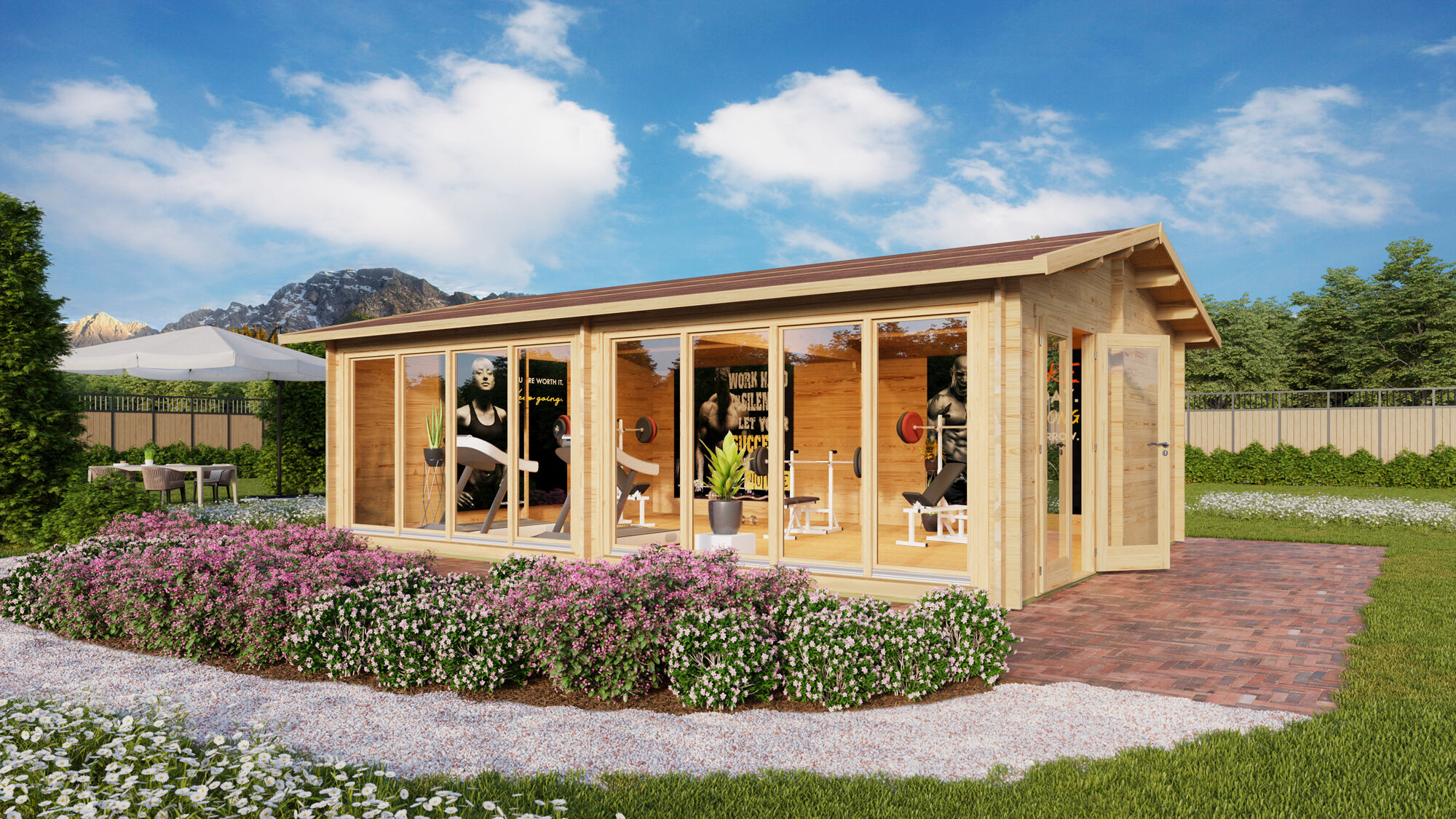 8x4m Fjordholz Gartenhaus Modell Marina 70| Rabatt: 26% 8x4m Fjordholz Gartenhaus Modell Marina 70| Rabatt: 26%