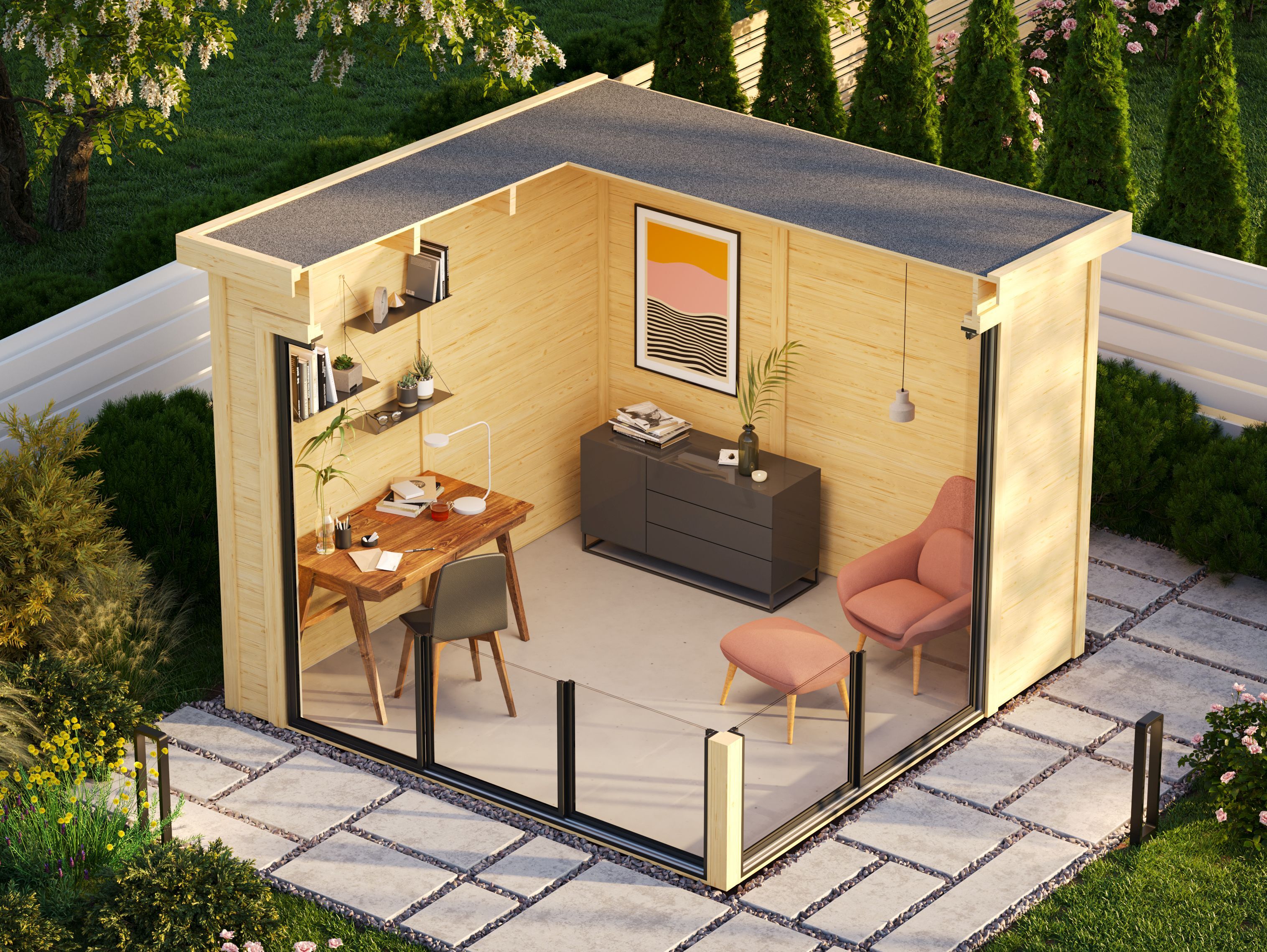 Fjordholz Gartenhaus Modell Mia 28 A