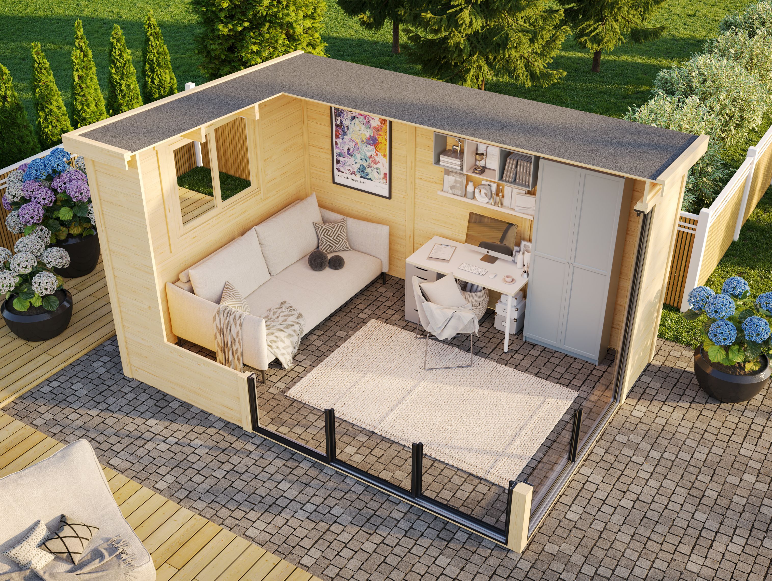 Fjordholz Gartenhaus Modell Mia 28 D