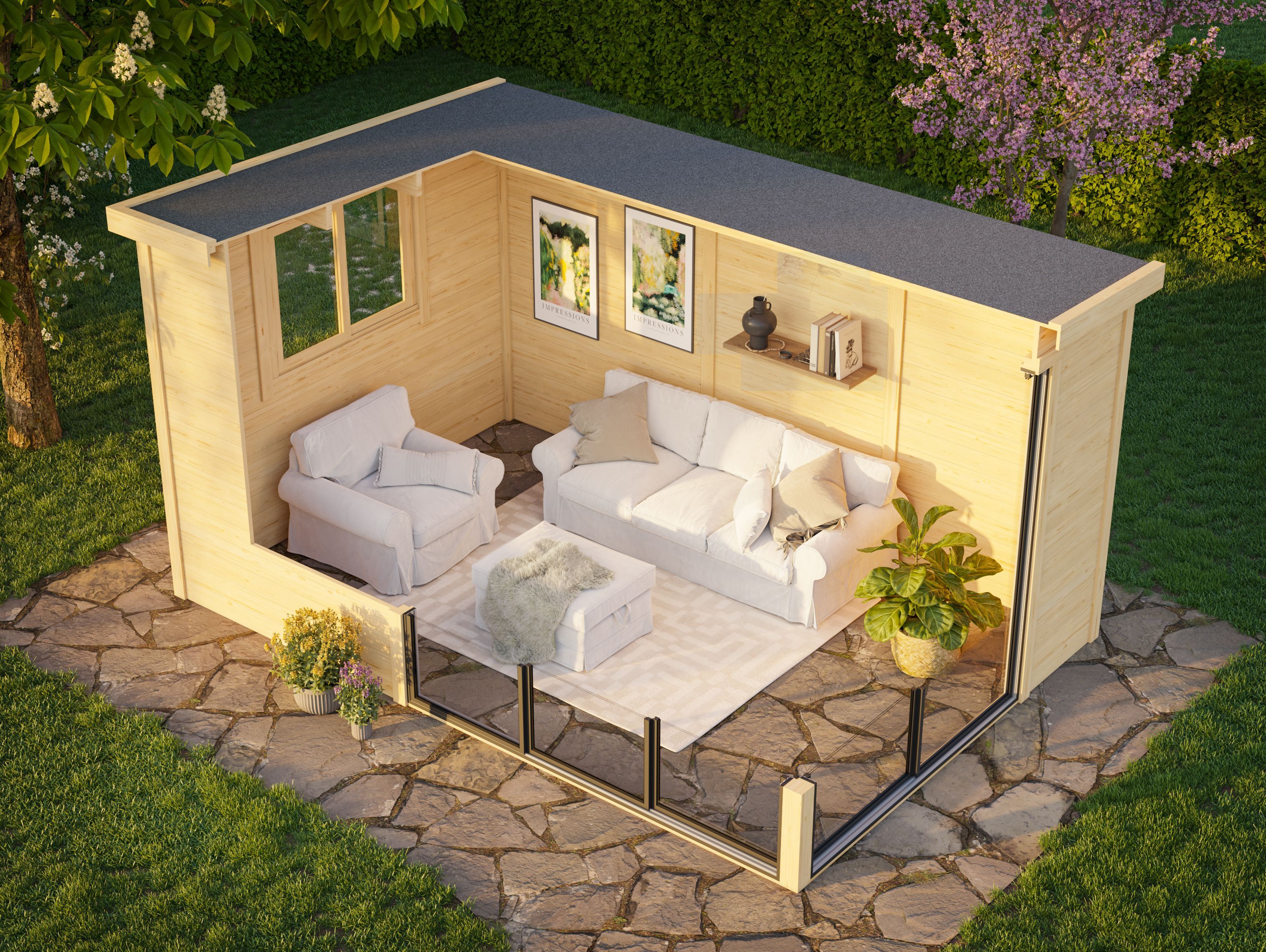 Fjordholz Gartenhaus Modell Mia 28 E Fjordholz Gartenhaus Modell Mia 28 E